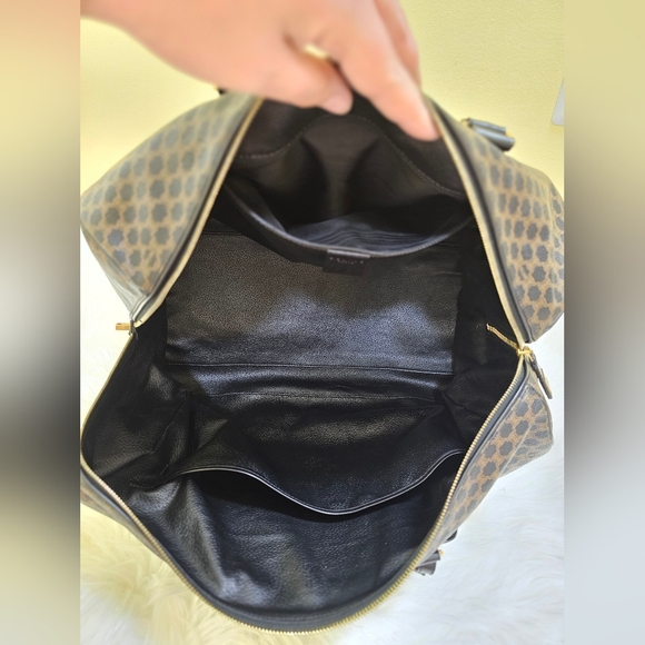 ❤🎉HOST PICK🎉❤️Rare Celine black&brown macadam triumph pvc boston travel MC98/1 - Picture 17 of 17